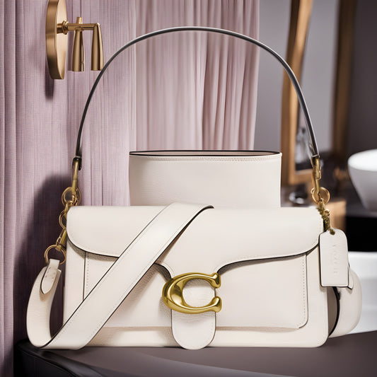 Buy Coach NWT Tabby Box Leather  Bag - Chalk in Pakistan