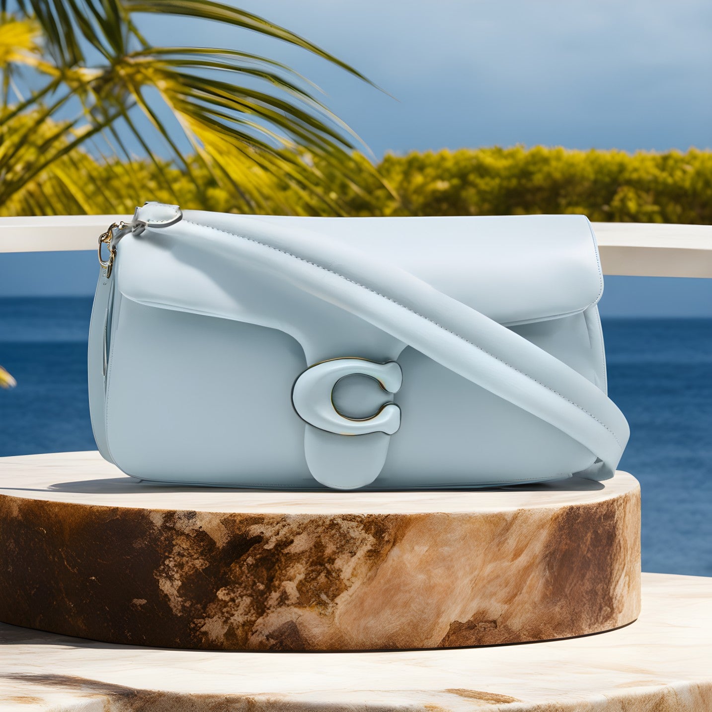 Buy Coach Pillow Tabby Bag Medium - Light Blue in Pakistan