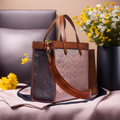 Buy Coach Field Tote In Signature Canvas With Horse And Carriage Print Bag Large - Tan Truffet in Pakistan