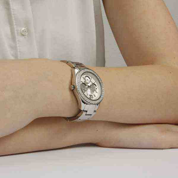 Buy Fossil Women's Quartz Silver Stainless Steel Silver Dial 38mm Watch ES3588 in Pakistan