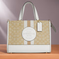 Buy Coach Dempsey Carryall In Signature Jacquard With Stripe And Coach Patch Bag Small in Pakistan