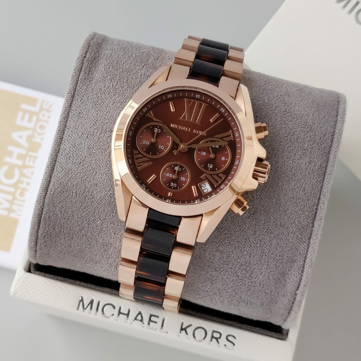 Buy Michael Kors Womens Quartz Chronograph Stainless Steel Brown Dial 36mm Watch - Mk5944 in Pakistan