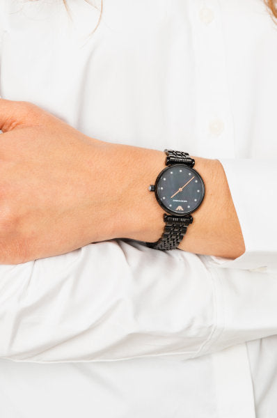 Buy Emporio Armani Women's Analog Stainless Steel Black Dial 32mm Watch AR11268 in Pakistan