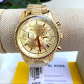 Buy Michael Kors Women's Ritz Chronograph Gold-tone Stainless Steel Watch - Mk6597 in Pakistan