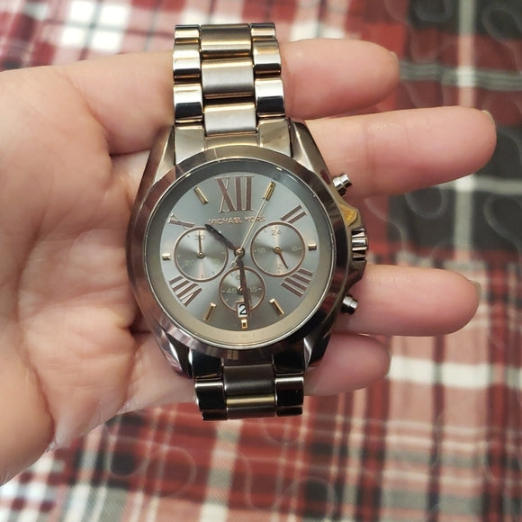 Buy Michael Kors Bradshaw Chronograph Sable Dial Brown Steel Strap Watch for Women  - MK6247 in Pakistan