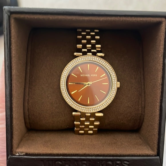 Buy Michael Kors Darci Mini Gold Dial Gold-tone Stainless Steel Strap Ladies Watch - Mk3408 in Pakistan