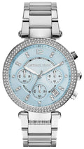 Buy Michael Kors Parker Blue Dial Silver Stainless Steel Ladies Watch - Mk6104 in Pakistan