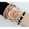 Buy Michael Kors Womens Quartz Stainless Steel Rose Gold Dial 43mm Watch - Mk5503 in Pakistan