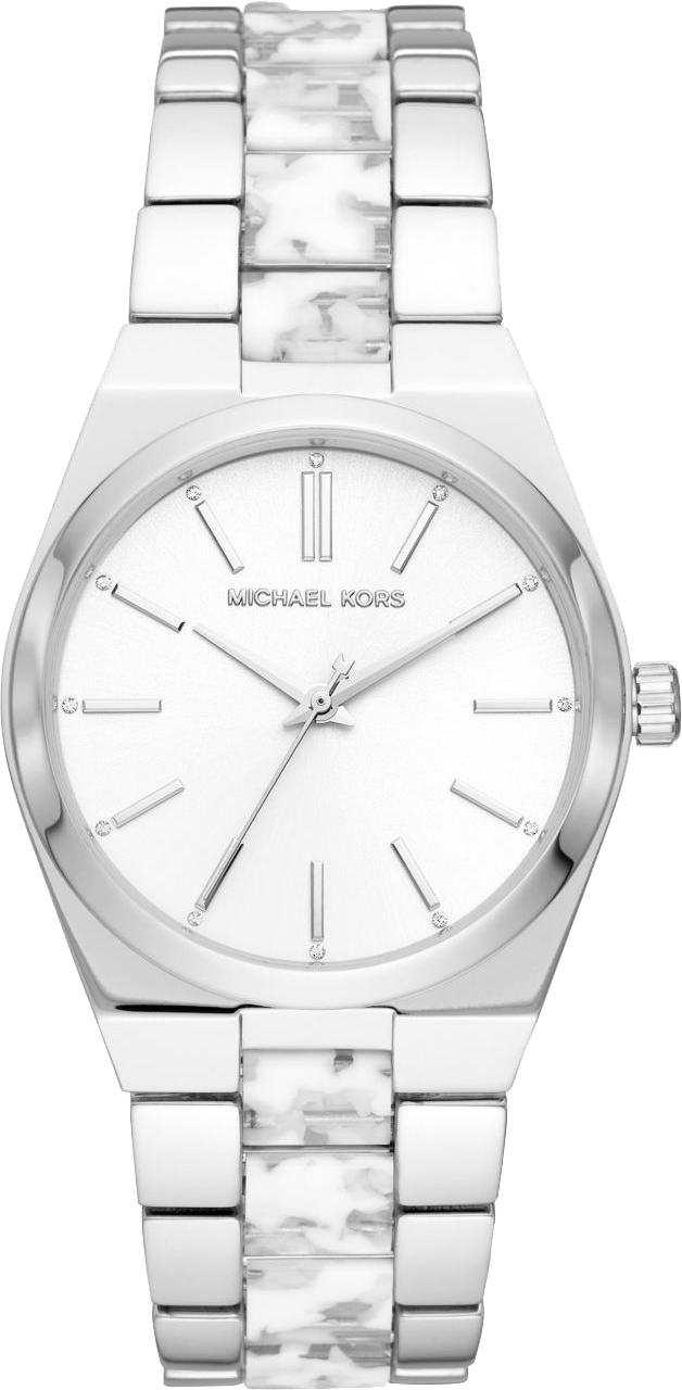 Buy Michael Kors Channing Quartz White Dial Ladies Silver Strap Watch - Mk6649 in Pakistan