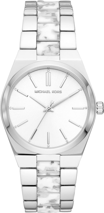 Buy Michael Kors Channing Quartz White Dial Ladies Silver Strap Watch - Mk6649 in Pakistan