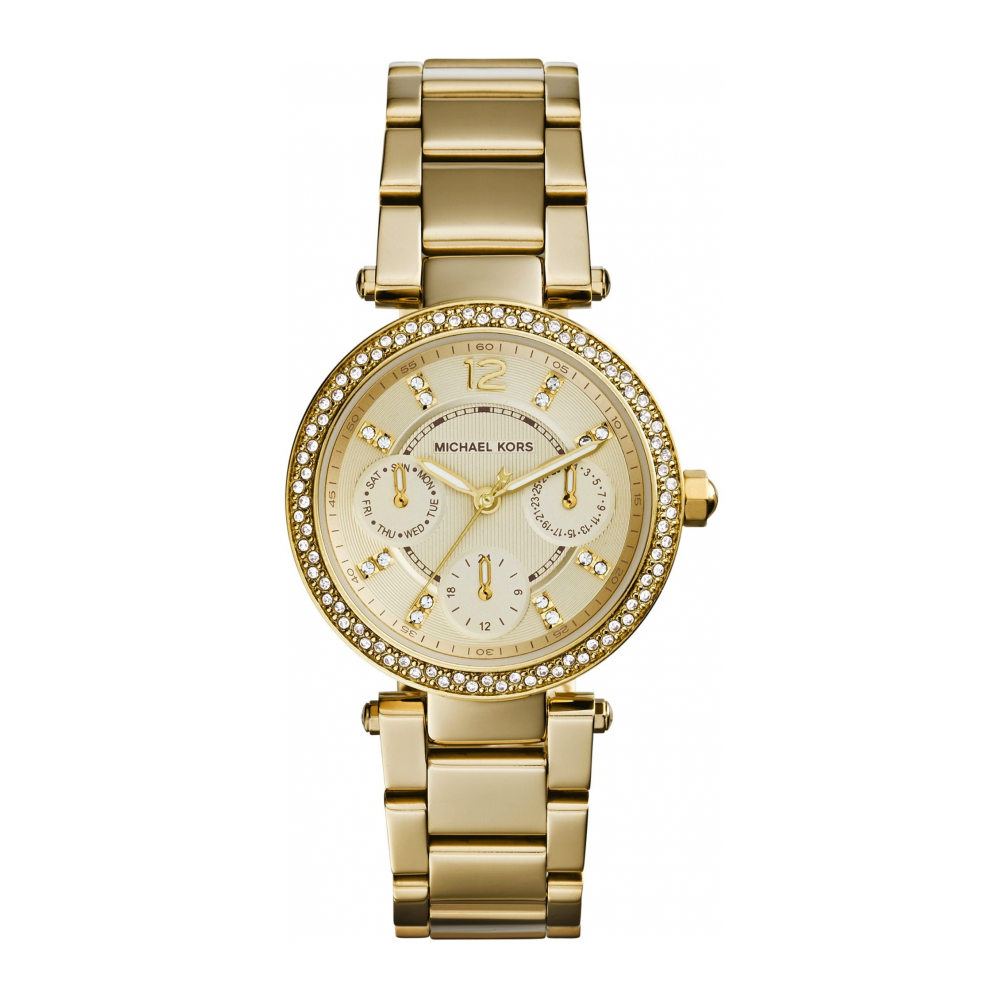 Buy Michael Kors Womens Quartz Chronograph Stainless Steel Gold Dial 33mm Watch - Mk6056 in Pakistan