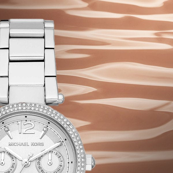 Buy Michael Kors Parker Silver Dial Silver Stainless Steel Strap Ladies Watch - Mk6350 in Pakistan