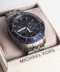 Buy Michael Kors Mens Chronograph Quartz Stainless Steel Blue Dial 44mm Watch - Mk7155 in Pakistan