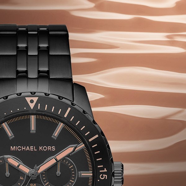 Buy Michael Kors Mens Chronograph Quartz Stainless Steel Black Dial 44mm Watch - Mk7157 in Pakistan