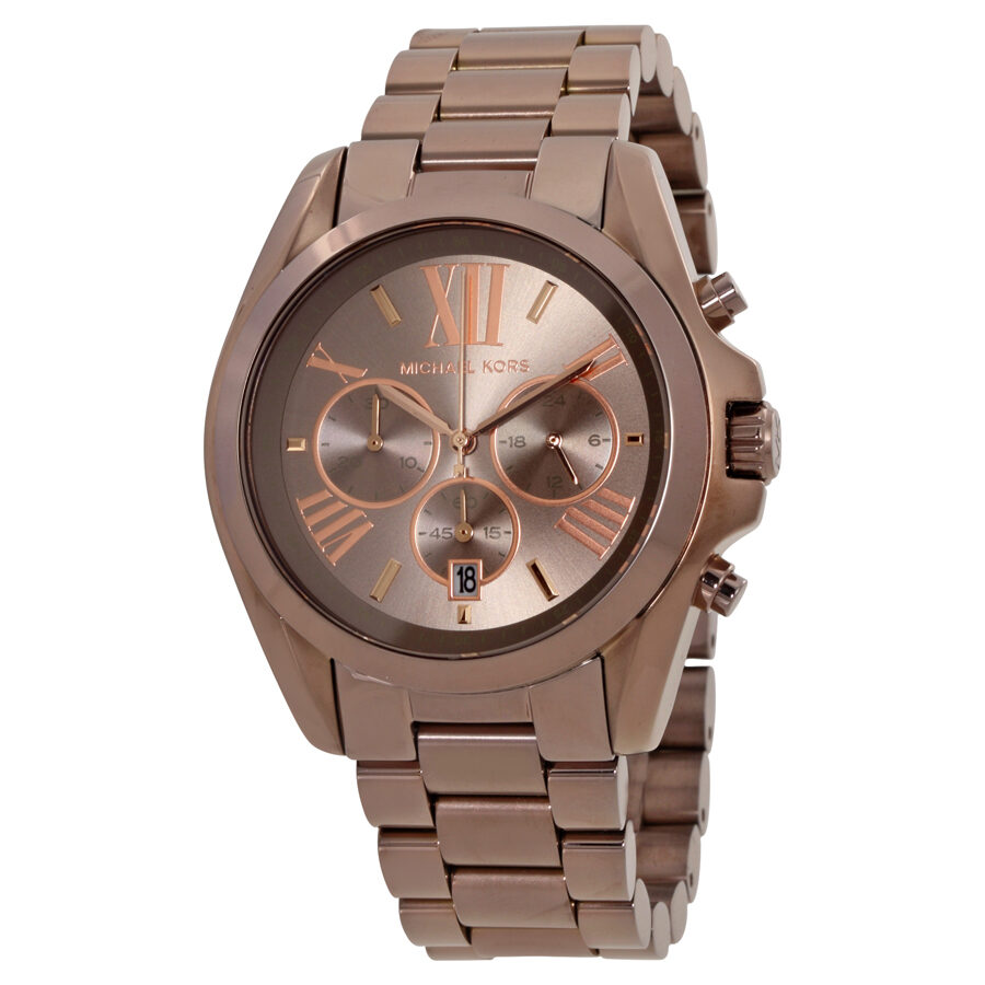 Buy Michael Kors Bradshaw Chronograph Sable Dial Brown Steel Strap Watch for Women  - MK6247 in Pakistan