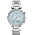 Buy Michael Kors Parker Blue Dial Silver Stainless Steel Ladies Watch - Mk6104 in Pakistan