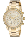 Buy Michael Kors Ritz Chronograph Gold Dial Gold Steel Strap Watch for Women - MK6356 in Pakistan