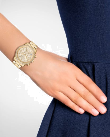 Buy Michael Kors Women's Ritz Chronograph Gold-tone Stainless Steel Watch - Mk6597 in Pakistan
