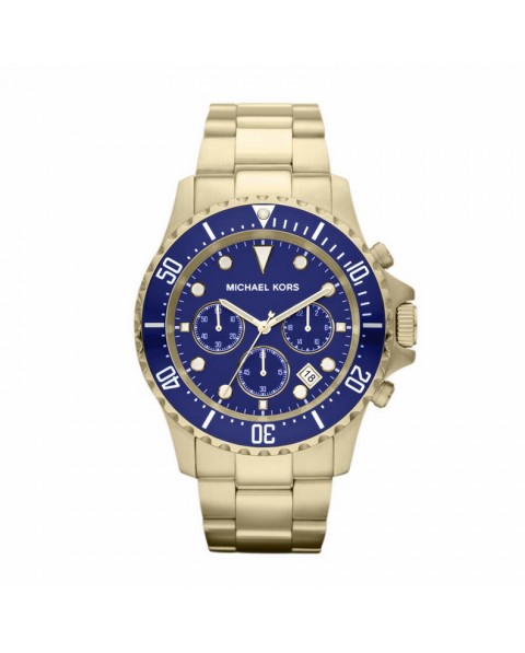 Buy Michael Kors Mens Gold Stainless Steel Blue Dial 45mm Watch - Mk8267 in Pakistan