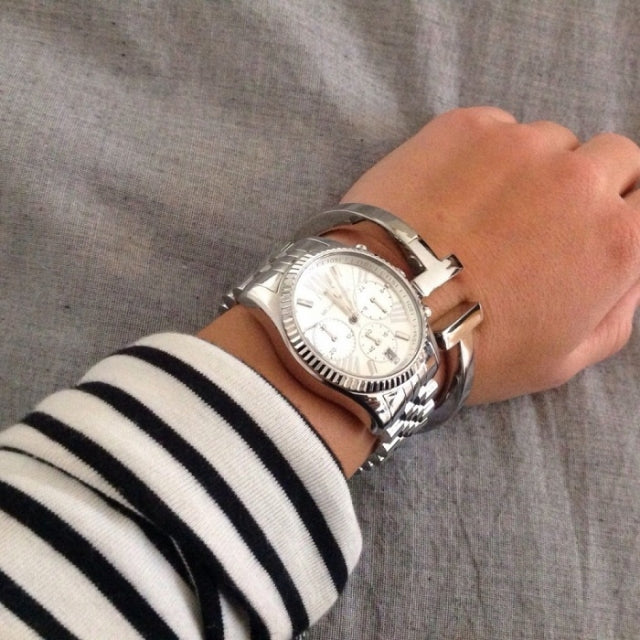 Buy Michael Kors Womens Quartz Stainless Steel Silver Dial 38mm Watch - Mk5555 in Pakistan