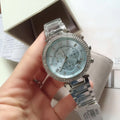 Buy Michael Kors Parker Blue Dial Silver Stainless Steel Ladies Watch - Mk6104 in Pakistan
