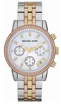 Buy Michael Kors White Dial Two Tone Stainless Steel Strap Watch For Women Mk5650 in Pakistan