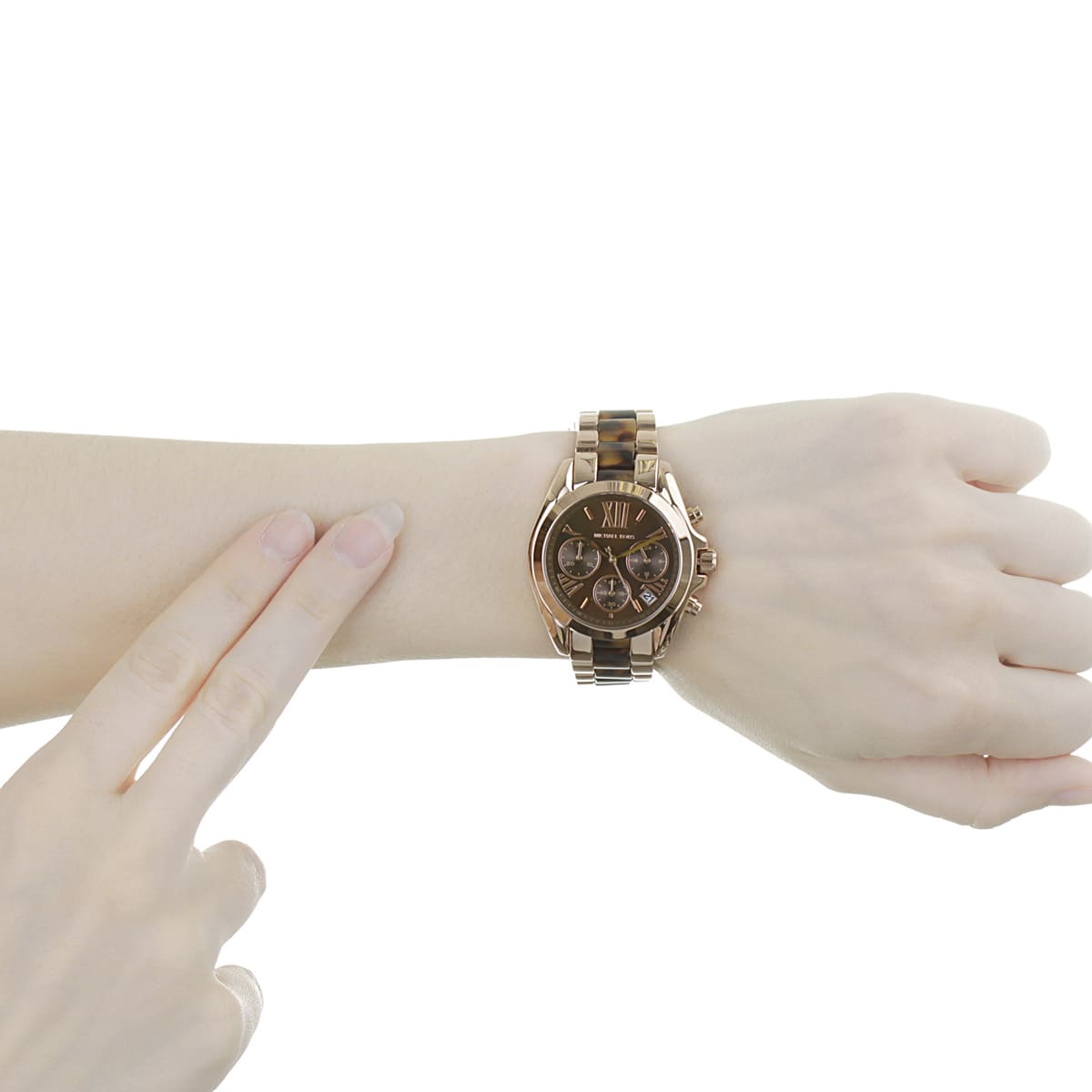 Buy Michael Kors Womens Quartz Chronograph Stainless Steel Brown Dial 36mm Watch - Mk5944 in Pakistan