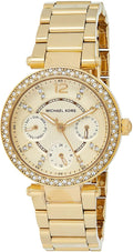 Buy Michael Kors Womens Quartz Chronograph Stainless Steel Gold Dial 33mm Watch - Mk6056 in Pakistan