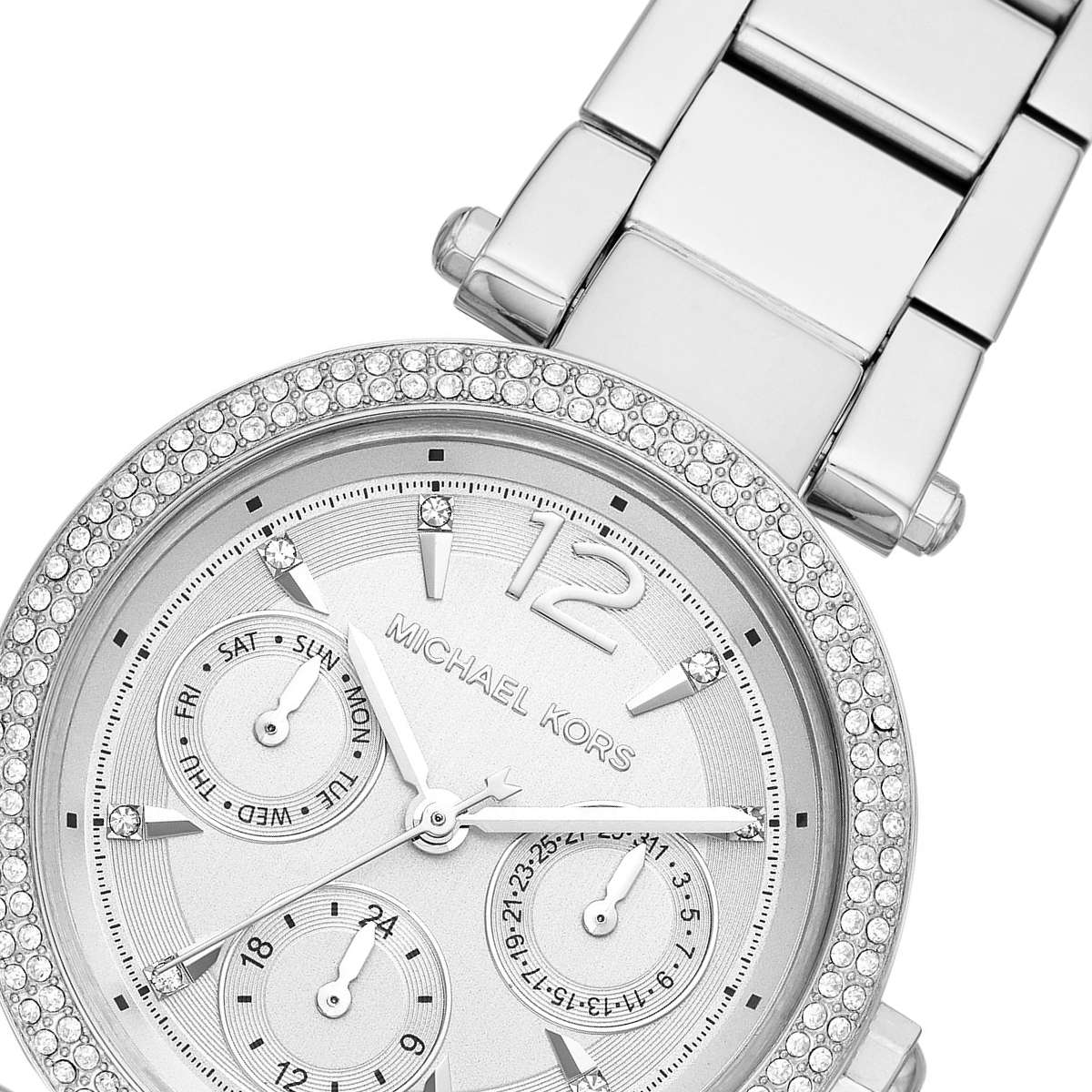 Buy Michael Kors Parker Silver Dial Silver Stainless Steel Strap Ladies Watch - Mk6350 in Pakistan