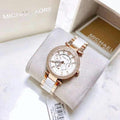 Buy Michael Kors Mini Parker Chronograph White Dial Two Tone Strap Ladies Watch - Mk6261 in Pakistan