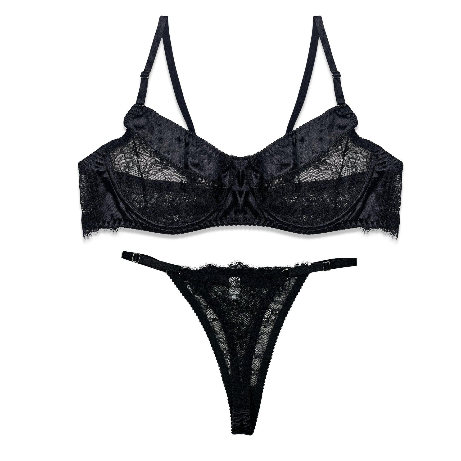 Buy Bra Set - Noir Fleur in Pakistan