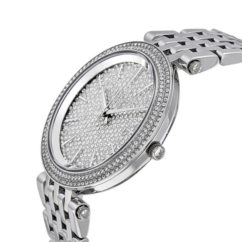 Buy Michael Kors Darci Crystal Pave Silver Dial Silver Stainless Steel Strap Ladies Watch - Mk3437 in Pakistan