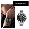 Buy Emporio Armani Men's Quartz Stainless Steel Black Dial 43mm Watch AR11360 in Pakistan