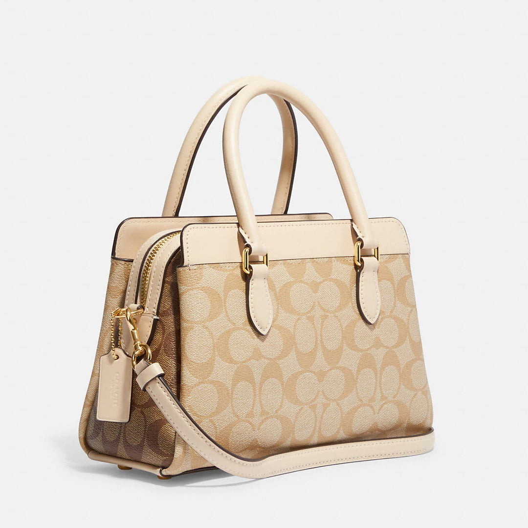 Buy Coach Mini Darcie Carryall in Signature Canvas Bag Small in Pakistan