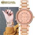 Buy Michael Kors Parker Women's Watch Rose Gold Dial Rose Gold Steel Strap - Mk6512 in Pakistan