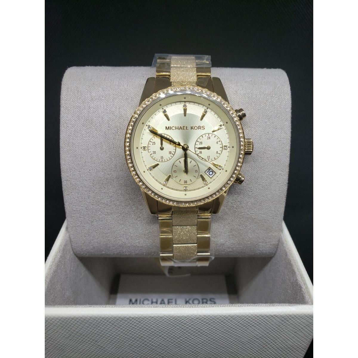 Buy Michael Kors Women's Ritz Chronograph Gold-tone Stainless Steel Watch - Mk6597 in Pakistan
