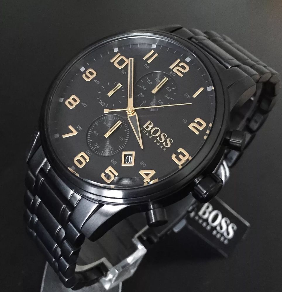 Buy Hugo Boss Mens Quartz Stainless Steel Black Dial 46mm Watch - 1513275 in Pakistan