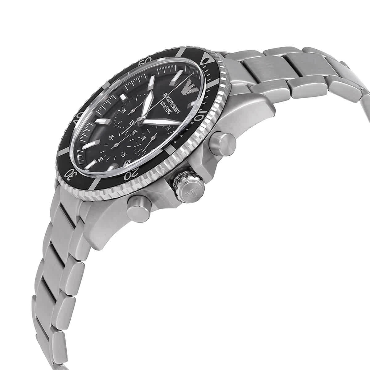 Buy Emporio Armani Men's Quartz Stainless Steel Black Dial 43mm Watch AR11360 in Pakistan