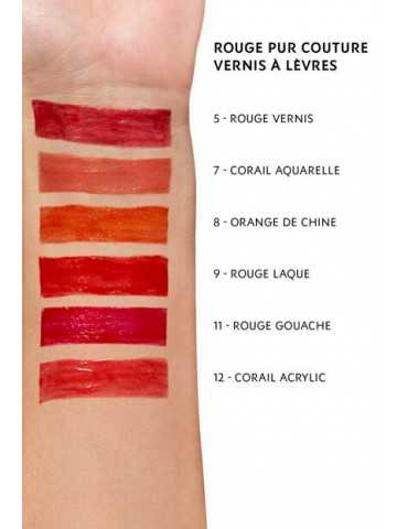 Buy Yves Saint Laurent Vernis A Levres Glossy Stain - 12 Corail Acrylic in Pakistan