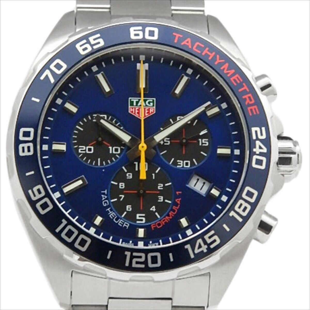Buy Tag Heuer Formula 1 Chronograph Blue Dial Silver Steel Strap Watch for Men - CAZ101AB.BA0842 in Pakistan