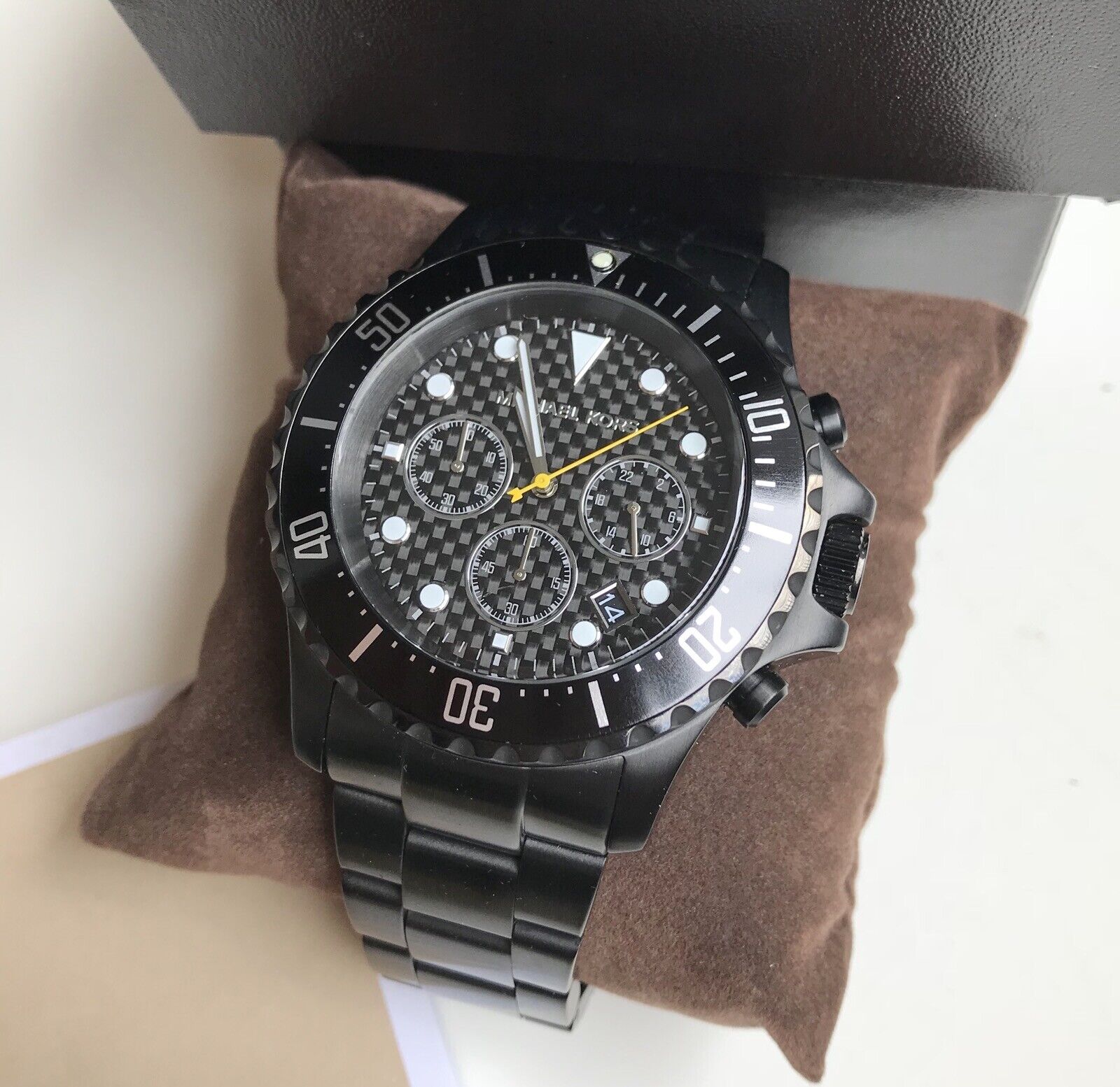 Buy Michael Kors Mens Stainless Steel Black Dial 45mm Watch - Mk8257 in Pakistan