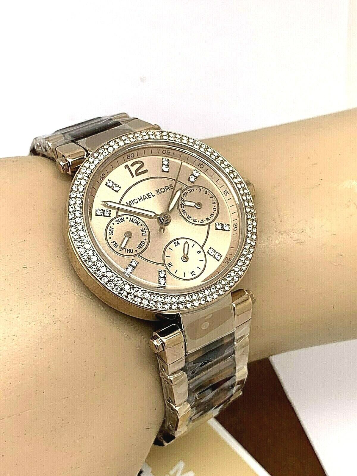 Buy Michael Kors Women's Parker Chronograph Rose Gold-tone Stainless Steel Watch - Mk6834 in Pakistan