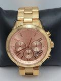 Buy Michael Kors Runway Rose Gold Stainless Steel Rose Gold Dial Chronograph Quartz Watch For Ladies - Mk5778 in Pakistan