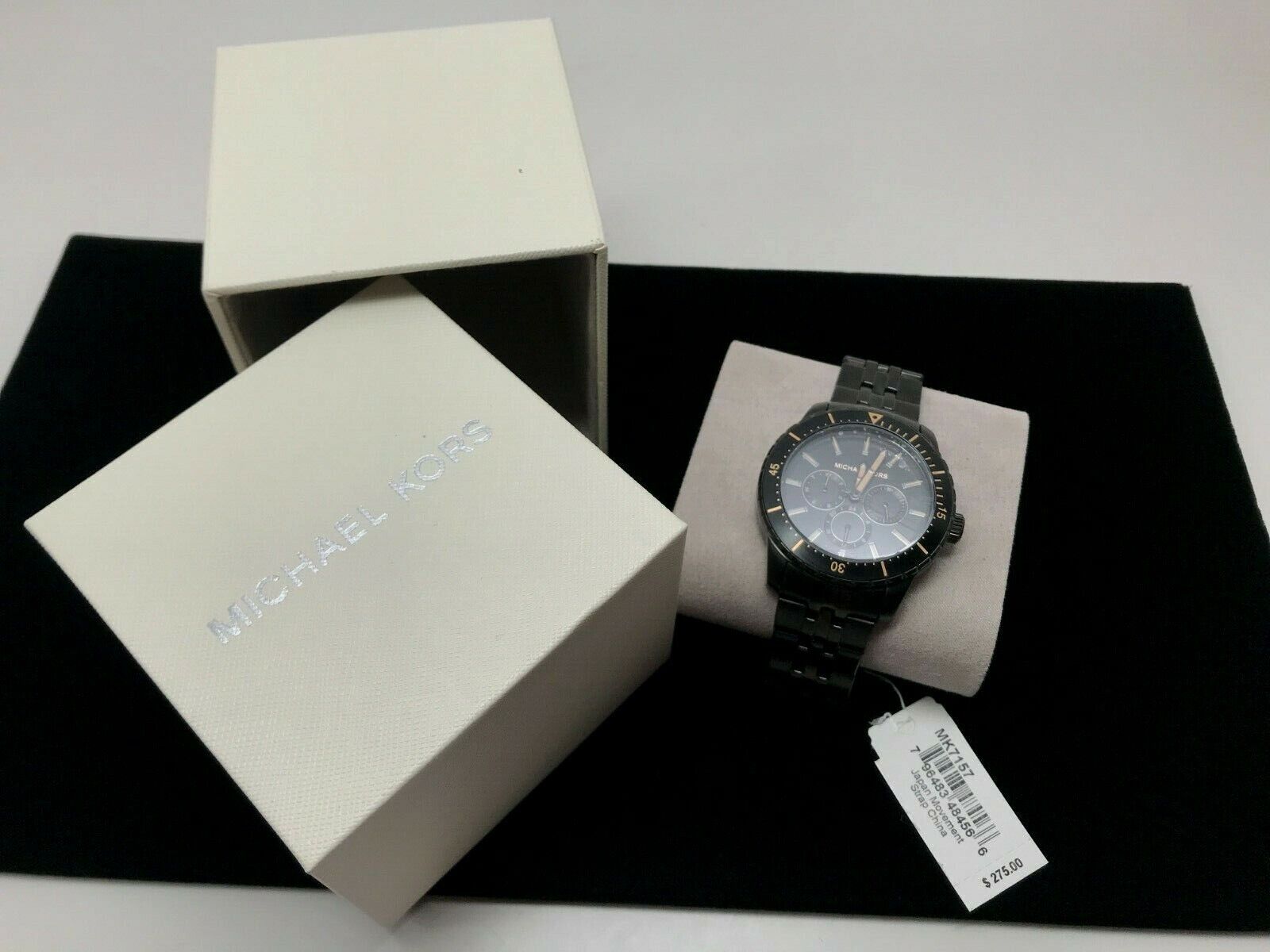 Buy Michael Kors Mens Chronograph Quartz Stainless Steel Black Dial 44mm Watch - Mk7157 in Pakistan