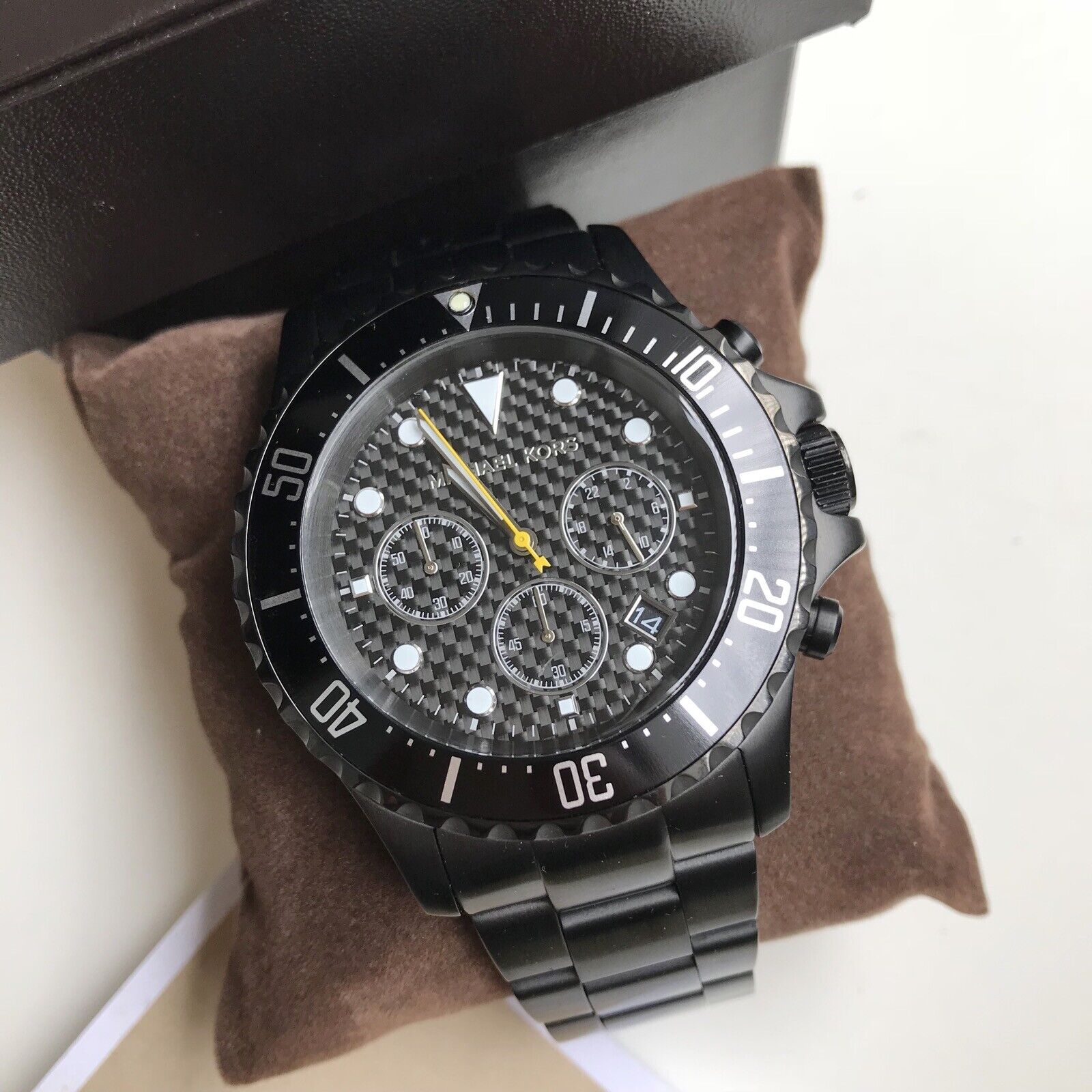 Buy Michael Kors Mens Stainless Steel Black Dial 45mm Watch - Mk8257 in Pakistan