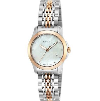 Buy Gucci G-Timeless Mother of Pearl Dial Two Tone Steel Strap Watch for Women - YA126539 in Pakistan