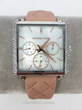 Buy Michael Kors Drew Silver Glitz Mother Of Pearl Dial Pink Leather Watch for Women - Mk2768 in Pakistan