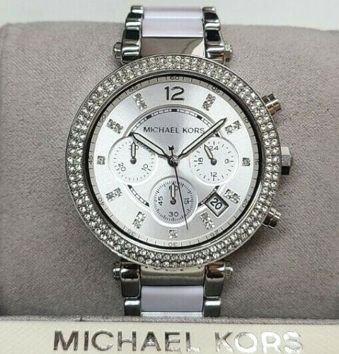 Buy Michael Kors Ladies Parker Silver Dial Silver Stainless Steel Strap Watch MK6354 in Pakistan