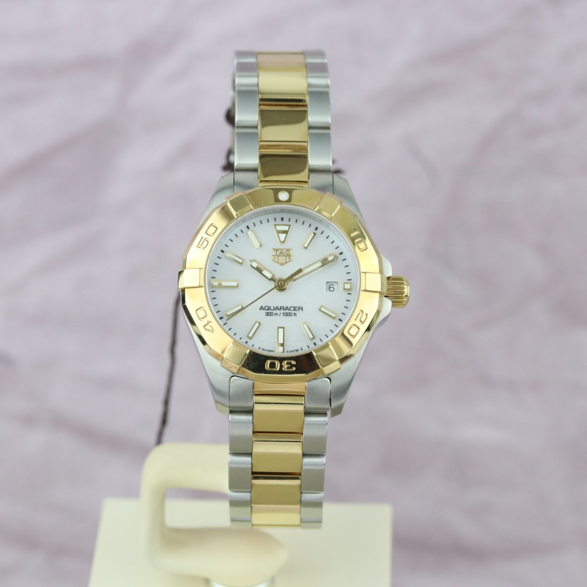 Buy Tag Heuer Aquaracer Mother of Pearl Dial Two Tone Steel Strap Watch for Women - WBD1420.BB0321 in Pakistan