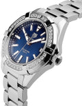 Buy Tag Heuer Aquaracer Blue Dial with Diamonds Silver Steel Strap Watch for Women - WAY131N.BA0748 in Pakistan